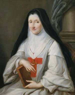 Madame de Montpeyroux, abbesse de Port-Royal de Paris, 14eme arrondissement by Marie Parrocel Oil Painting