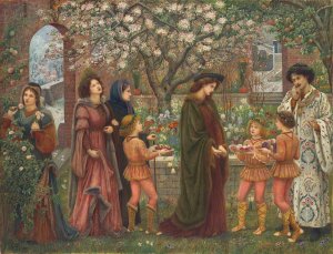 The Enchanted Garden by Marie Spartali Stillman Oil Painting