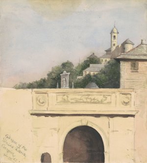 Glimpse of the Palazzo Doria,Genova by Marietta Minnigerode Andrews Oil Painting