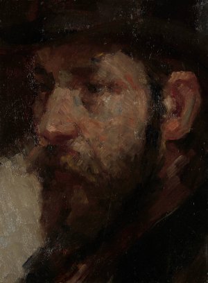 Portrait of the Art Dealer E.J. van Wisselingh by Marinus Van Der Maarel Oil Painting