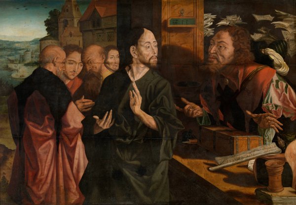 Calling of Matthew  by Marinus Van Reymerswale - Hand-Painted Oil Painting Reproduction
