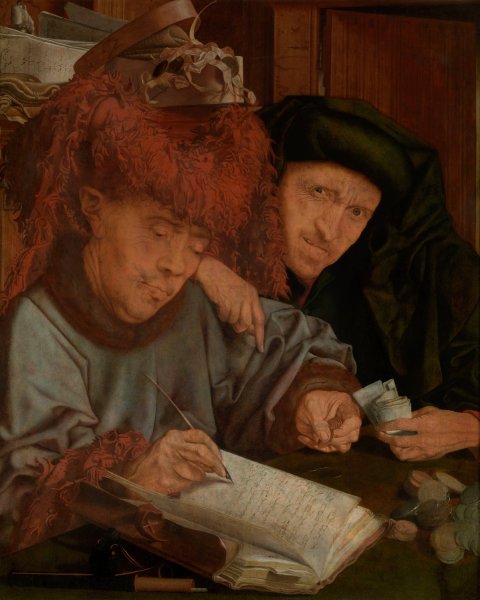 The City Tax Collector  by Marinus Van Reymerswale - Hand-Painted Oil Painting Reproduction