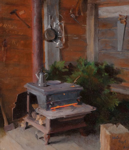 Main Product Photo of Camp on Mount Washington  Painting by Marion Boyd Allen