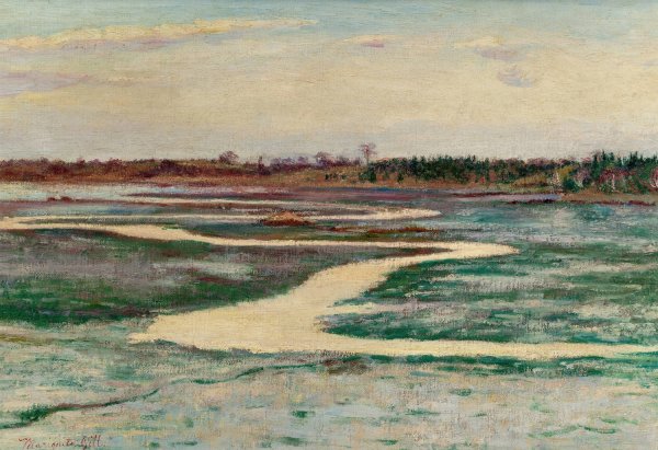Marsh Landscape  by Mariquita Gill - Hand-Painted Oil Painting Reproduction