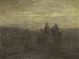 Caravan by Marius Bauer Oil Painting