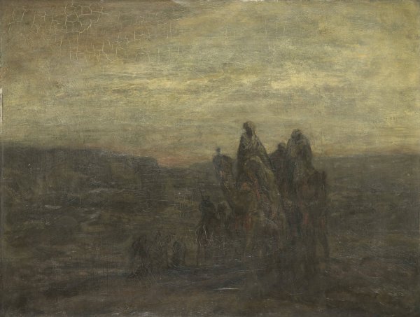 Caravan  by Marius Bauer - Hand-Painted Oil Painting Reproduction