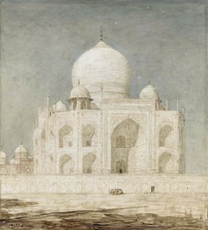 De Taj Mahal by Marius Bauer Oil Painting