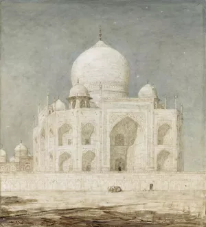 De Taj Mahal by Marius Bauer Oil Painting
