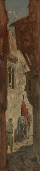 Orental Street by Marius Bauer Oil Painting
