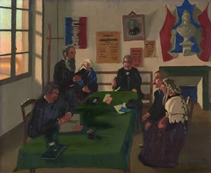 Breton Marriage by Marius Borgeaud Oil Painting