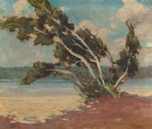 The Birches by Marjorie De Krafft Burton Oil Painting