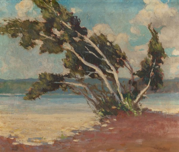 The Birches  by Marjorie De Krafft Burton - Hand-Painted Oil Painting Reproduction