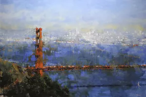 Golden Gate Afternoon by Mark Lague Oil Painting