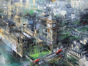 London Green - Big Ben Oil painting by Mark Lague
