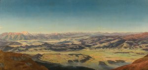 A Vast Panorama of the Koralpe by Markus Pernhart Oil Painting