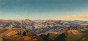 A Vast Panorama of the Koralpe by Markus Pernhart Oil Painting