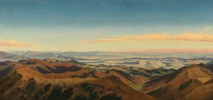 A Vast Panorama of the Koralpe by Markus Pernhart Oil Painting