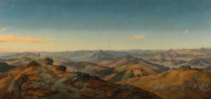 A Vast Panorama of the Koralpe by Markus Pernhart Oil Painting