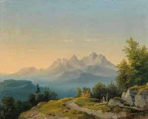 A View of Triglav by Markus Pernhart Oil Painting