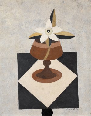 Flowerpiece by Marsden Hartley Oil Painting