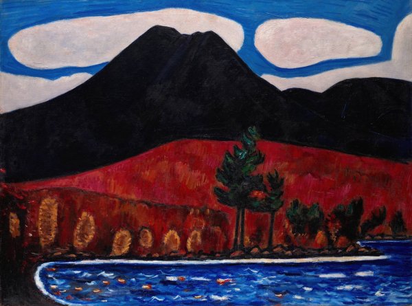 Main Product Photo of Mt. Katahdin  Painting by Marsden Hartley
