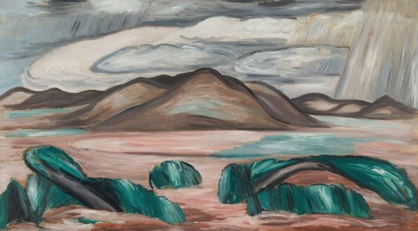 Main Product Photo of New Mexico Recollection No. 8  Painting by Marsden Hartley