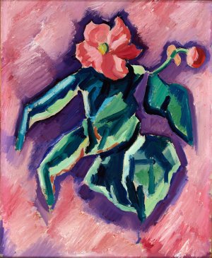 Pink Begonias Oil painting by Marsden Hartley