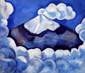 Popocatepetl, Spirited Morning- Mexico by Marsden Hartley Oil Painting