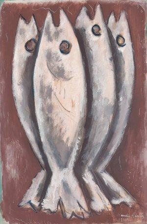 Sea Ghosts by Marsden Hartley Oil Painting
