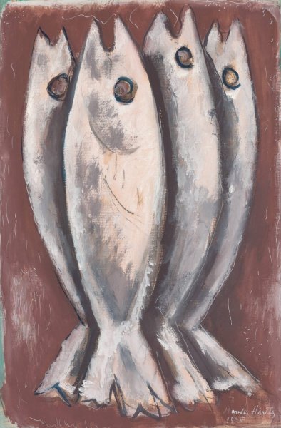 Main Product Photo of Sea Ghosts  Painting by Marsden Hartley