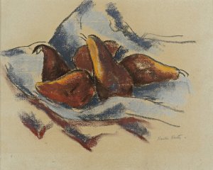 Still Life With Pears by Marsden Hartley Oil Painting