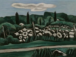 The Last Stone Walls, Dogtown by Marsden Hartley Oil Painting