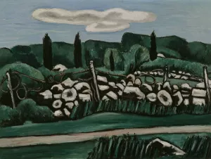 The Last Stone Walls, Dogtown by Marsden Hartley Oil Painting