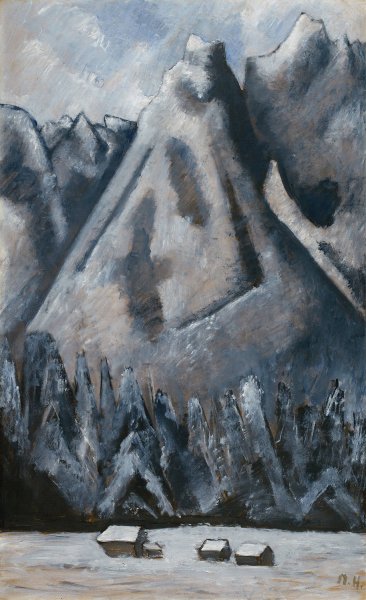 Main Product Photo of Waxenstein Peaks, Garmisch-Partenkirchen  Painting by Marsden Hartley