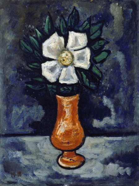 Main Product Photo of White Flower  Painting by Marsden Hartley