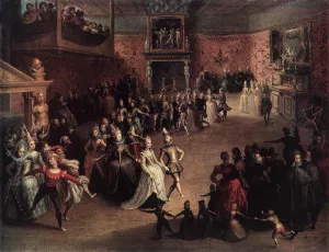The Ball at the Court painting by Marten Pepijn