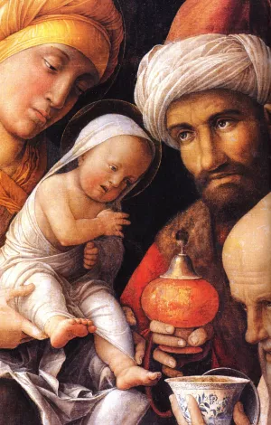 Adoration of the Magi detail Oil painting by Marten Van Valckenborch I