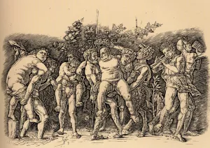 Bacchanal with Silenus by Marten Van Valckenborch I - Oil Painting Reproduction
