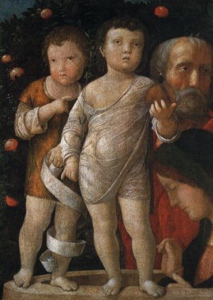 The Holy Family with St John by Marten Van Valckenborch I Oil Painting