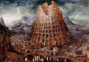 Tower of Babel by Marten Van Valckenborch I Oil Painting