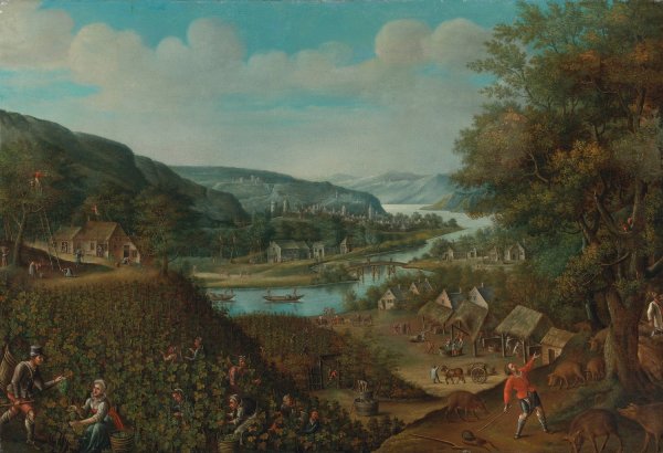 Autumn by Marten Van Valckenborch - Hand-Painted Oil Painting Reproduction