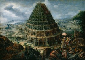 The Tower of Babel by Marten Van Valckenborch Oil Painting