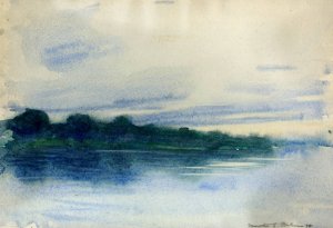 Twilight no. 2 1898 by Martha Susan Baker Oil Painting
