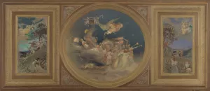 Plafond allegorique by Martial-Eugene Simas Oil Painting