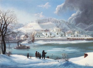 The 'Forest Queen' in Winter by Martin Andreas Reisner Oil Painting