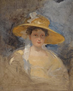 Portrait of a Girl, Traditionally Identified As Princess Victoria, Later Queen Victoria by Martin Archer Shee Oil Painting