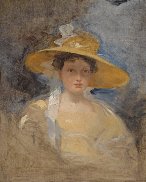 Portrait of a Girl, Traditionally Identified As Princess Victoria, Later Queen Victoria  by Martin Archer Shee - Hand-Painted Oil Painting Reproduction
