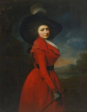 Portrait Of Miss Elizabeth Jemima Blake by Martin Archer Shee Oil Painting