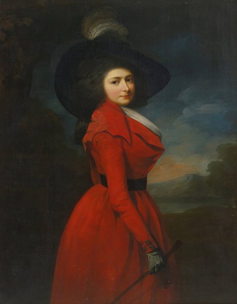 Portrait Of Miss Elizabeth Jemima Blake by Martin Archer Shee - Hand-Painted Oil Painting Reproduction