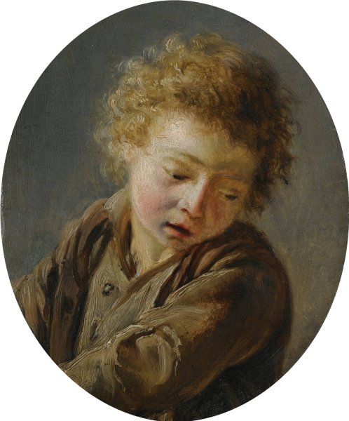 Main Product Photo of A Study of a Young Boy Painting by Martin Drolling